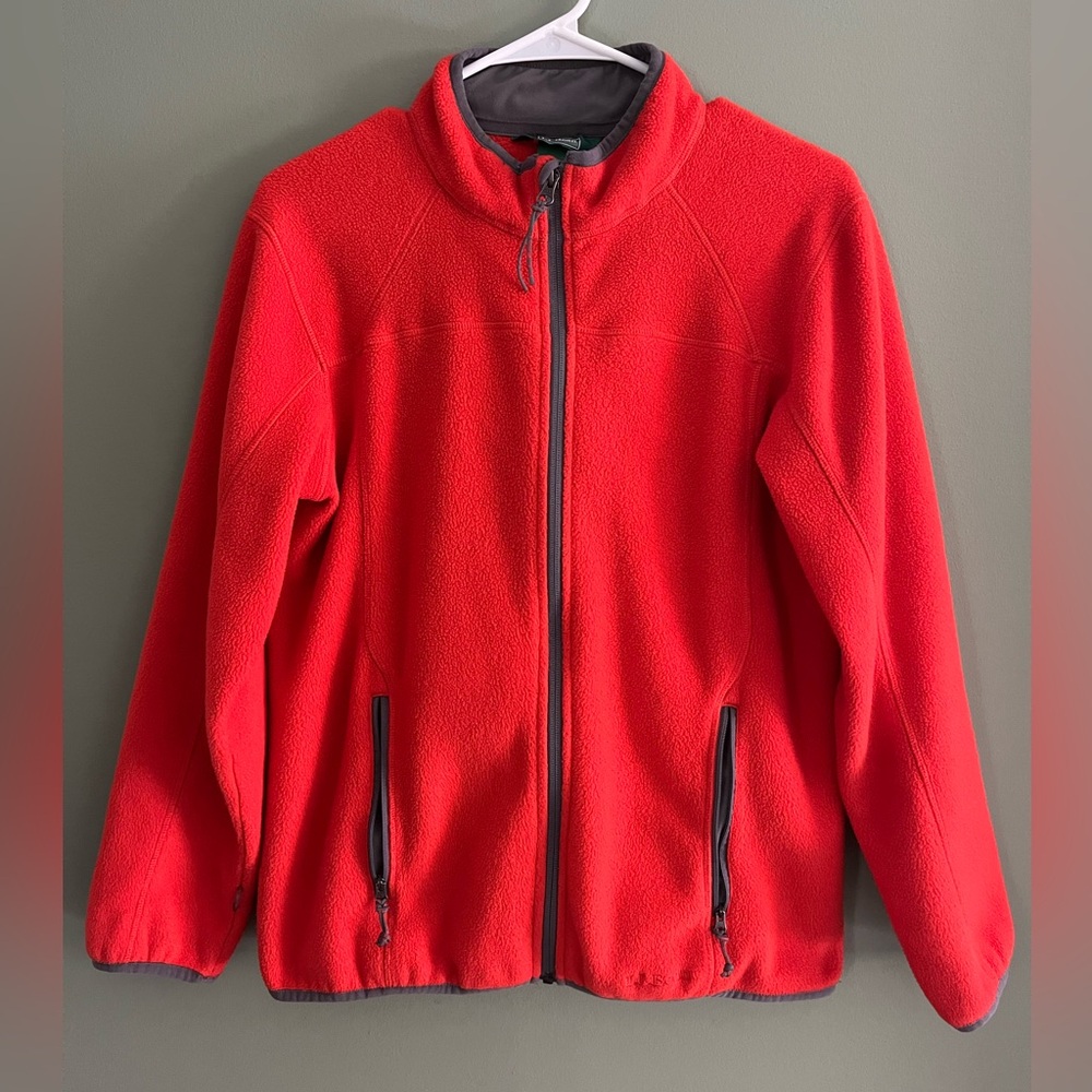 L.L. Bean Red/Orange Fleece